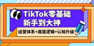 TikTok零基础新手到大神:运营体系+底层逻辑+认知升级(9节系列课)-司马网创基地