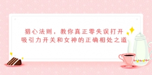 猎心法则(价值3180元),教你真正零失误打开吸引力开关和女神的正确相处之道-司马网创基地