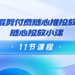 万三·好物混剪付费随心推投放玩法，随心投放小课（11节课程）