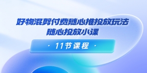 万三·好物混剪付费随心推投放玩法,随心投放小课(11节课程)-司马网创基地