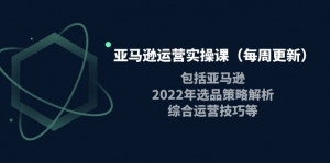 亚马逊运营实操课(每周更新)包括亚马逊2022选品策略解析,综合运营技巧等-司马网创基地