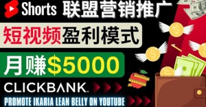 通过Youtube Shorts推广联盟营销商品,月赚5000美元 方法和技巧-司马网创基地