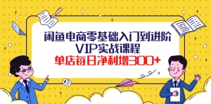 闲鱼电商零基础入门到进阶VIP实战课程,单店每日净利增300+(37节课)-司马网创基地