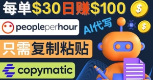 利用AI文章写作工具 每单30美元，日赚100美元，只需复制粘贴-司马网创基地
