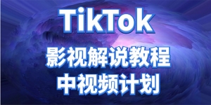 外面收费2980元的TikTok影视解说、中视频教程，比国内的中视频计划收益高-司马网创基地
