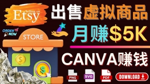 通过Etsy出售Canva模板，操作简单，收益高，月赚5000美元-司马网创基地