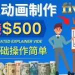 制作解说类动画视频（Animated Explainer）日赚500美元以上 – 0基础可操作