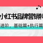 2022小红书品牌营销特训营：操盘手进阶，基础篇+执行篇+管理篇（42节）