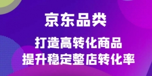 京东电商品类定制培训课程,打造高转化商品提升稳定整店转化率-司马网创基地