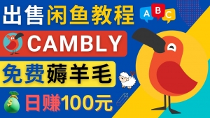 闲鱼赚钱小技巧,每单净赚10元,日赚100元 - 出售Cambly注册教程-司马网创基地