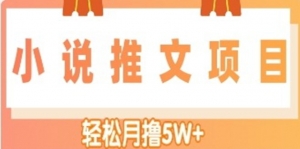 小说推文副业赚钱项目，另类进阶玩法，轻松月撸5W+-司马网创基地