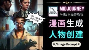 Midjourney V4版本操作教程:2个简单参数,完成漫画生成,人物创建-司马网创基地