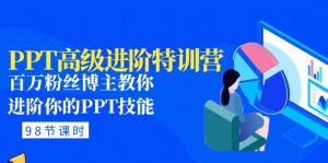 PPT高级进阶特训营:百万粉丝博主教你进阶你的PPT技能(98节课程+PPT素材包)-司马网创基地