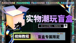 实物盲盒抽奖平台源码，带视频搭建教程【仿CSGO开箱UI】