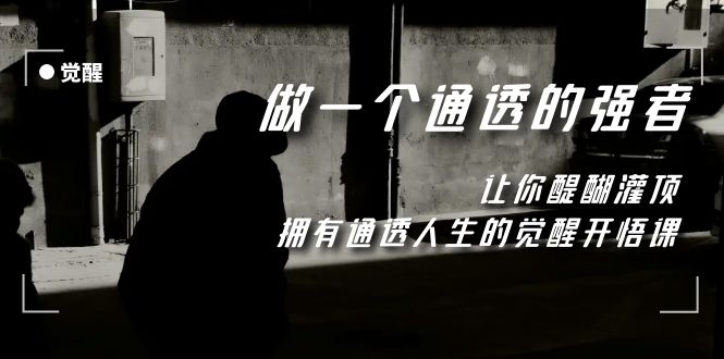 觉醒-做一个通透强者,让你醍醐灌顶,拥有通透人生,掌握强大的秘密-司马网创基地