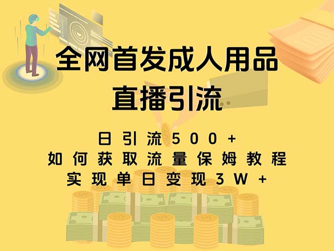 最新全网独创首发,成人用品直播引流获客暴力玩法,单日变现3w保姆级教程-司马网创基地