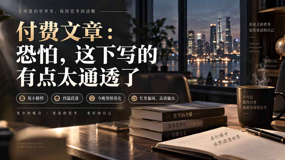【2026.09.08】灏泽付费精选：这一篇，恐怕把话都说透了