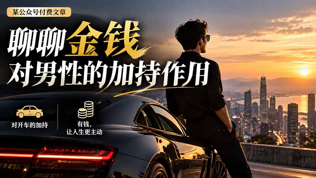【2026.09.24】付费干货：金钱如何成为男人的底气？