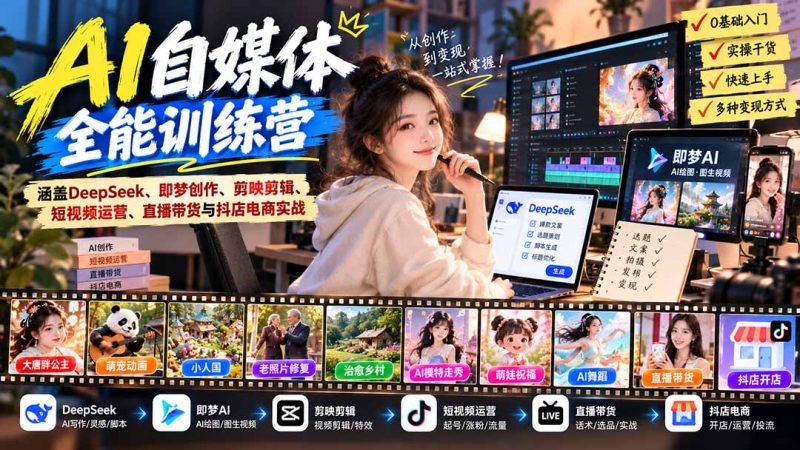 AI+自媒体全能训练营-司马网创基地