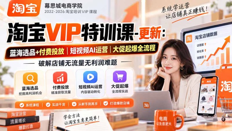 淘宝VIP特训课:大促起爆全流程-司马网创基地