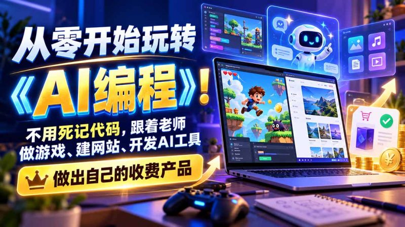 从零开始玩转《AI编程》!不用死记代码【更新1029】-司马网创基地
