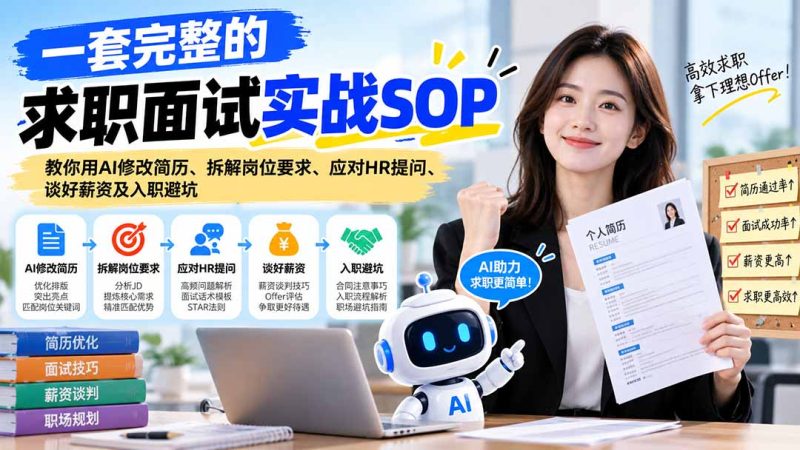一套完整的求职面试实战SOP:教你入职避坑-司马网创基地
