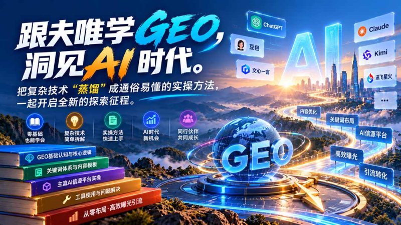 跟夫唯学GEO-更新1030,洞见AI时代-司马网创基地