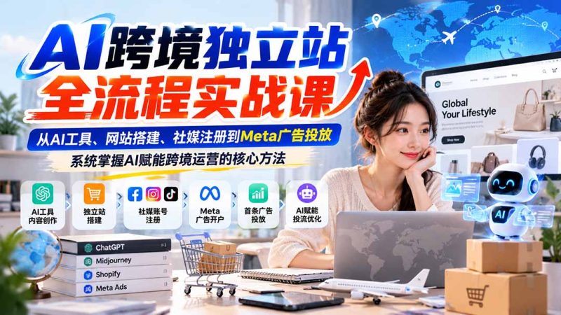 AI跨境独立站全流程实战课-司马网创基地