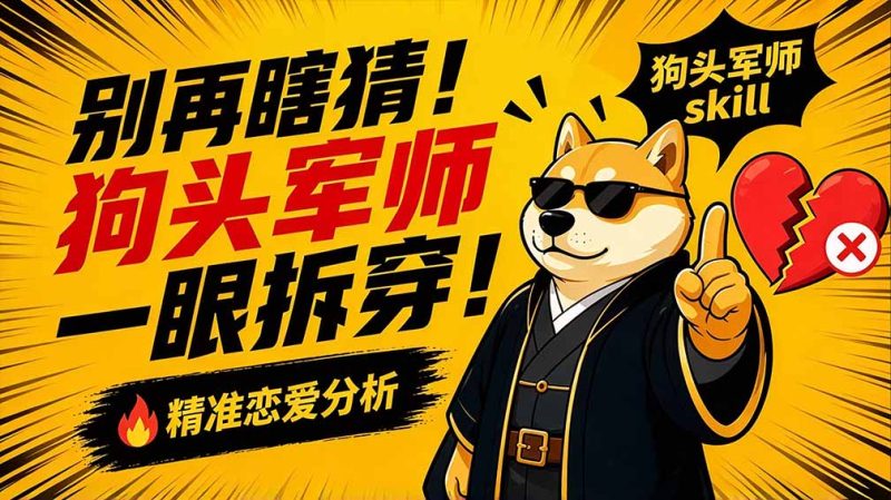 有着8600+ Stars的项目，恋爱skill 狗头军师！-司马网创基地