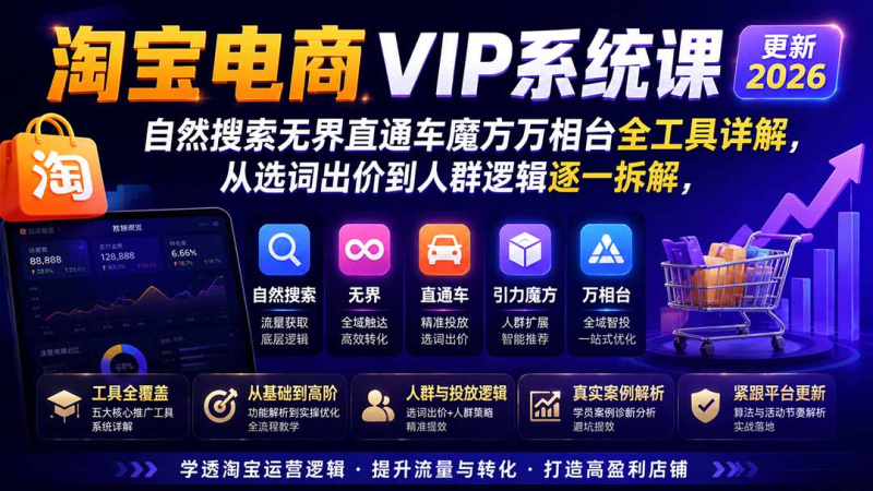 2026淘宝电商终局之战VIP课-更新1022-司马网创基地